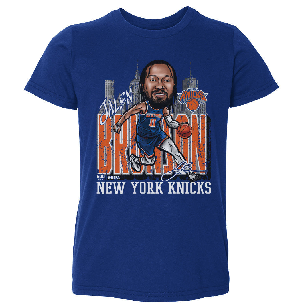 Jalen Brunson New York Knicks Cartoon City Cartoon WHT