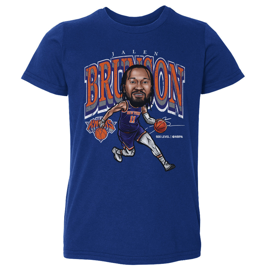 Jalen Brunson New York Knicks Cartoon WHT