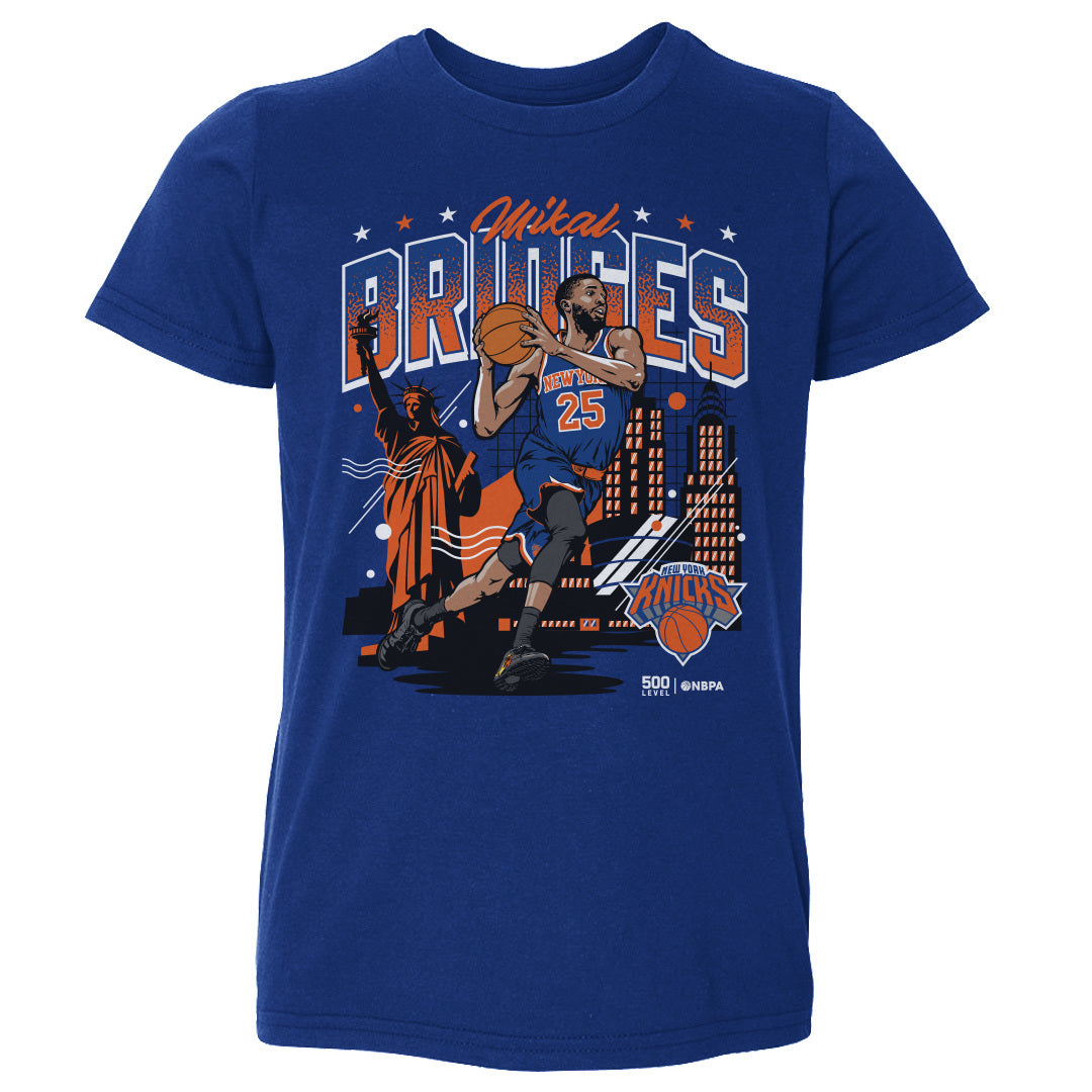 Mikal Bridges New York Knicks Skyline WHT