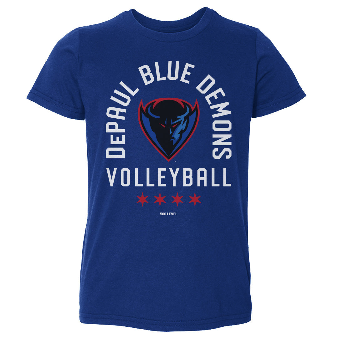 DePaul Blue Demons Volleyball Arc WHT