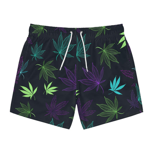 HIGH TIDE Leafed Legends Swim Trunks – Stoner Surf Division AOP
