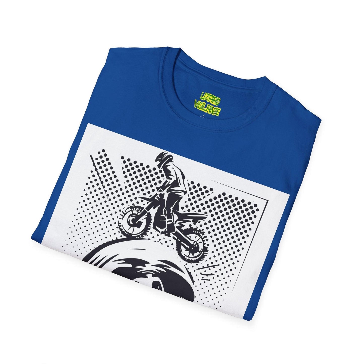 Off Road Motorcycle Skull Unisex Softstyle T-Shirt