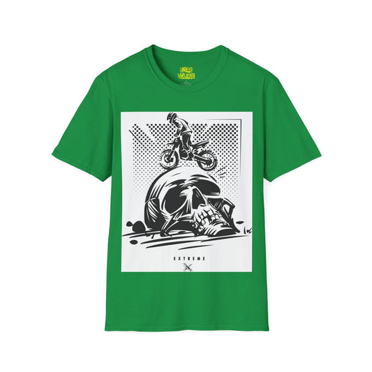 Off Road Motorcycle Skull Unisex Softstyle T-Shirt