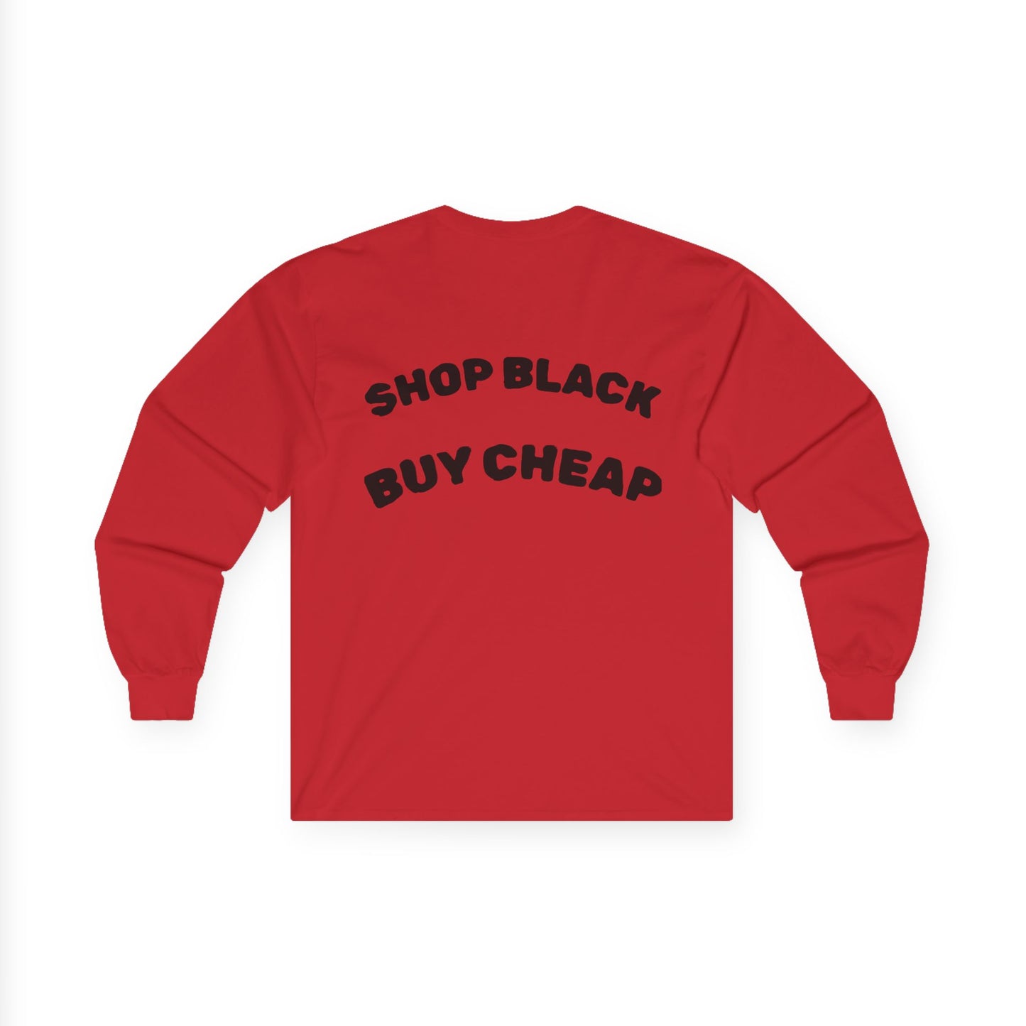 Unisex Long Sleeve Tee - Shop Black, Buy Cheap, Trendy Gift for Shoppers, Sustainable Fashion, Everyday Wear, Casual Style