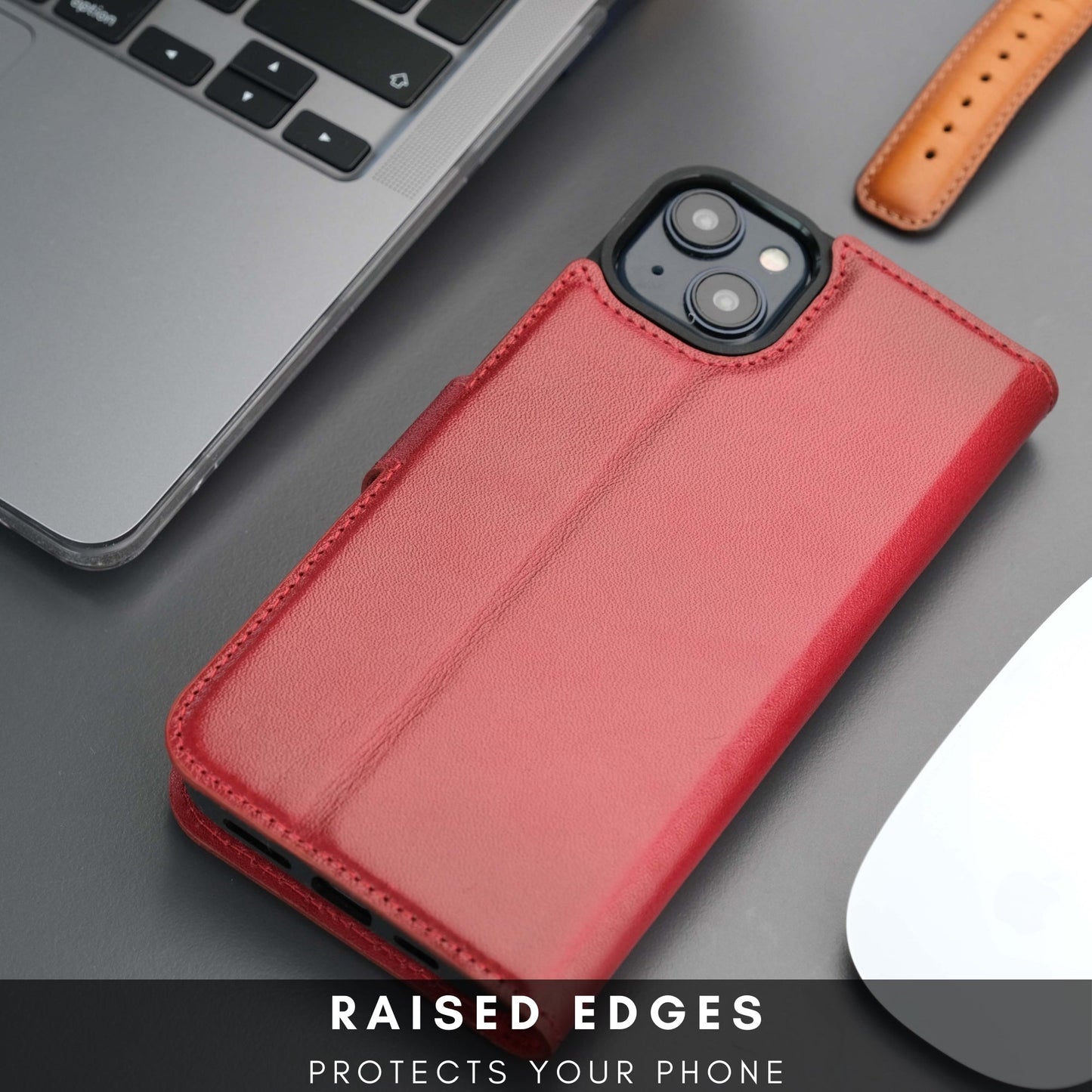Casper Leather iPhone 14 Plus Wallet Case | MagSafe