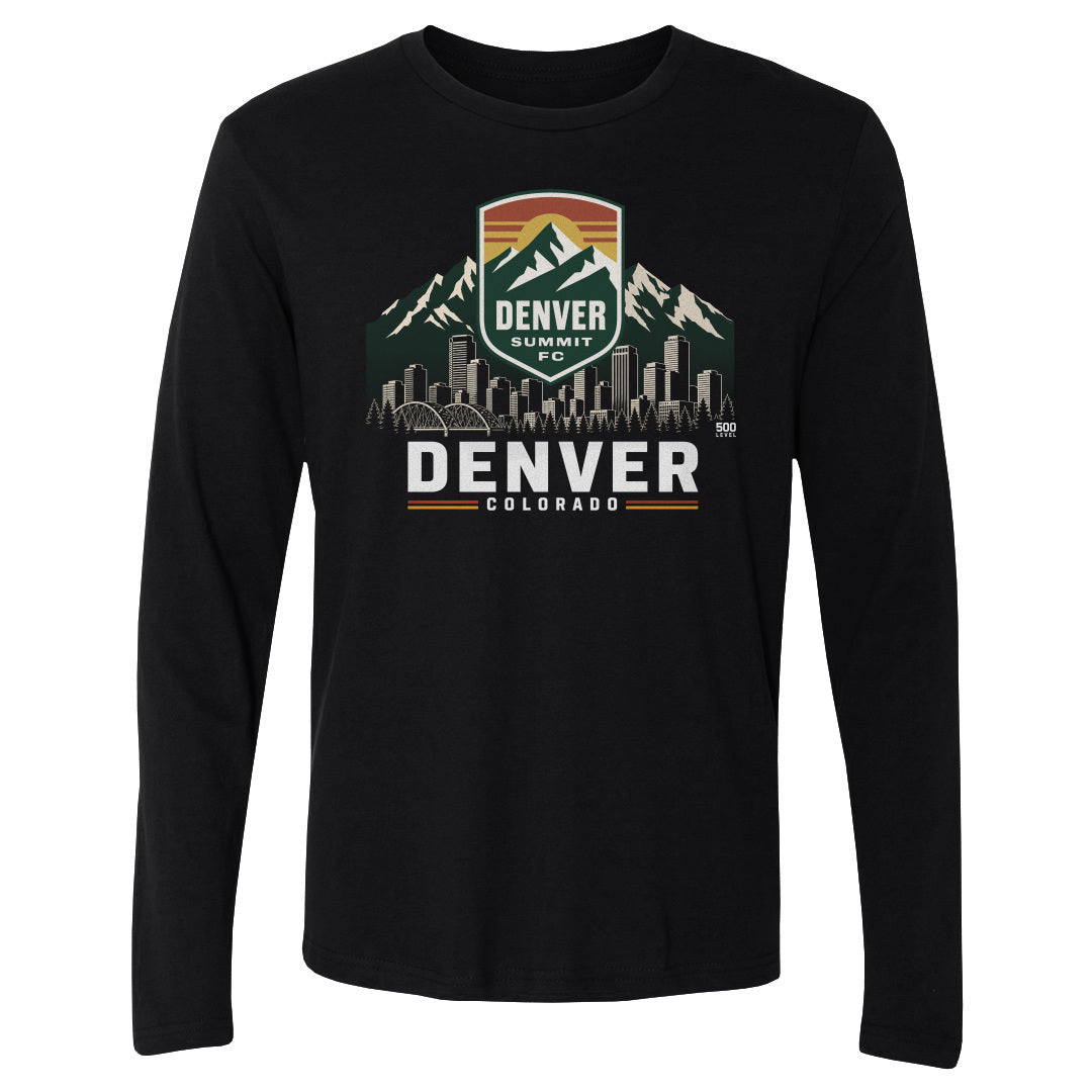 Denver Summit FC Skyline Logo WHT