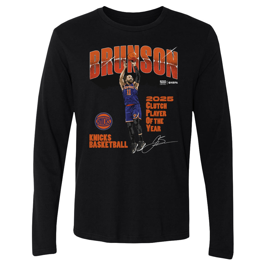 Jalen Brunson New York Knicks 2025 Clutch Player Of The Year WHT