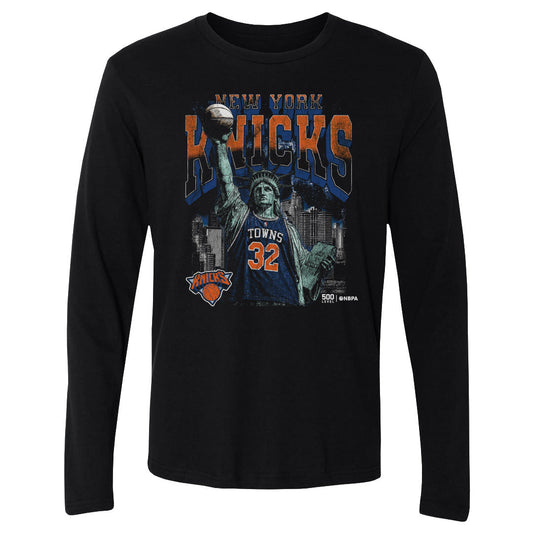 Karl-Anthony Towns New York Knicks Statue Of Liberty WHT
