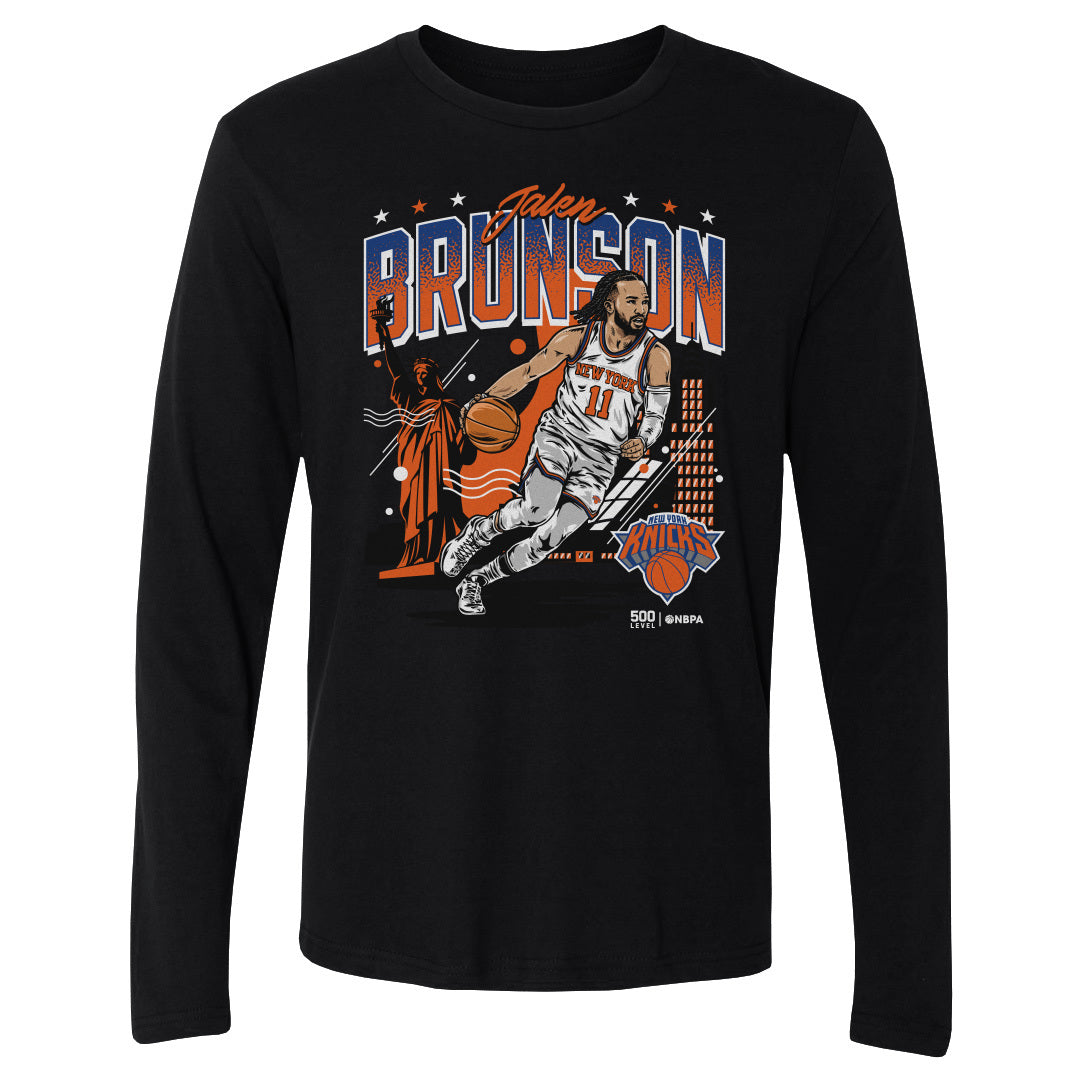 Jalen Brunson New York Knicks Skyline WHT