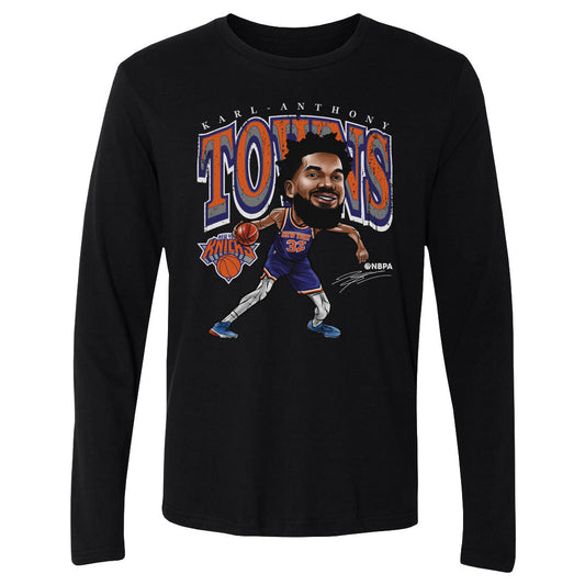Karl-Anthony Towns New York Knicks Cartoon WHT