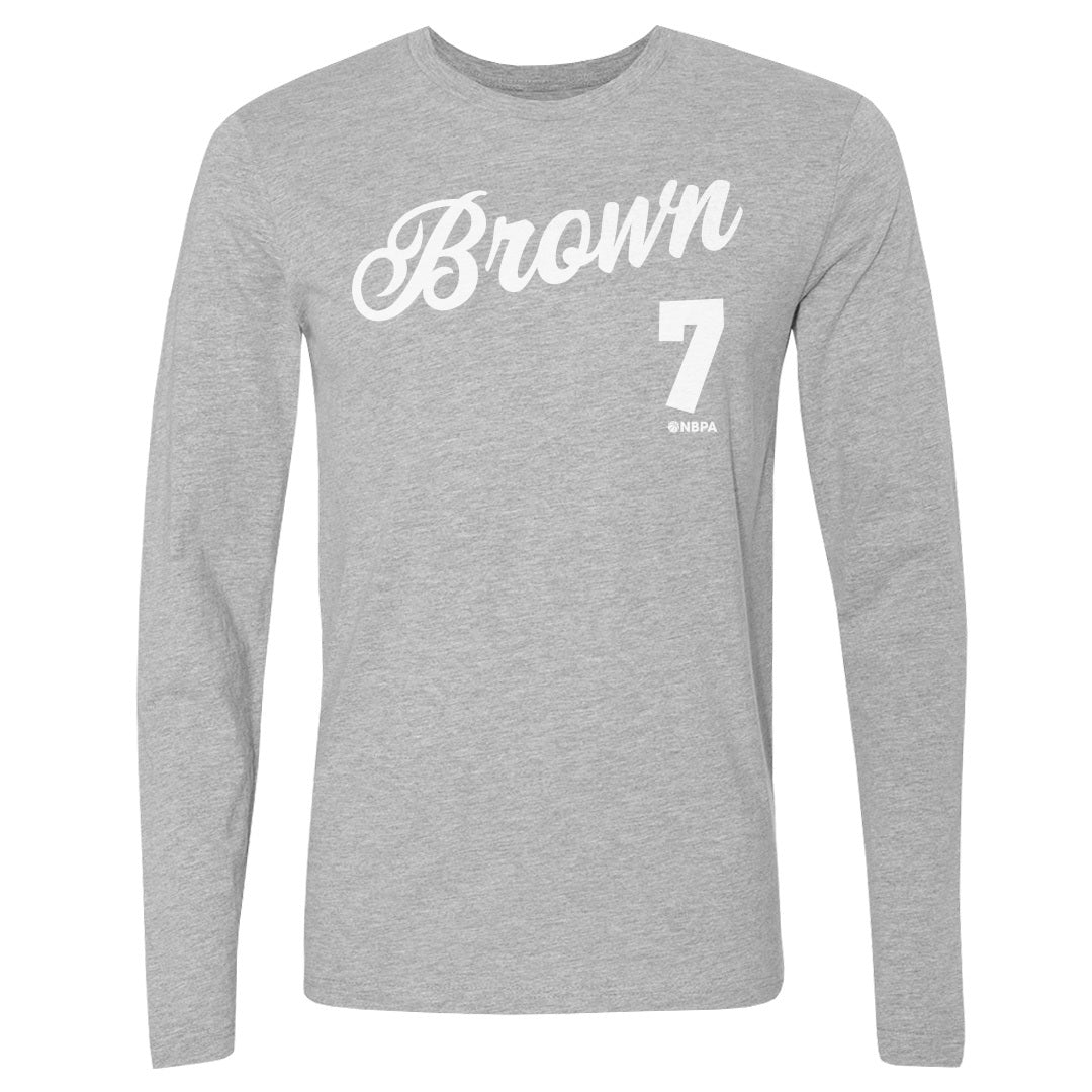 Jaylen Brown Boston Script WHT