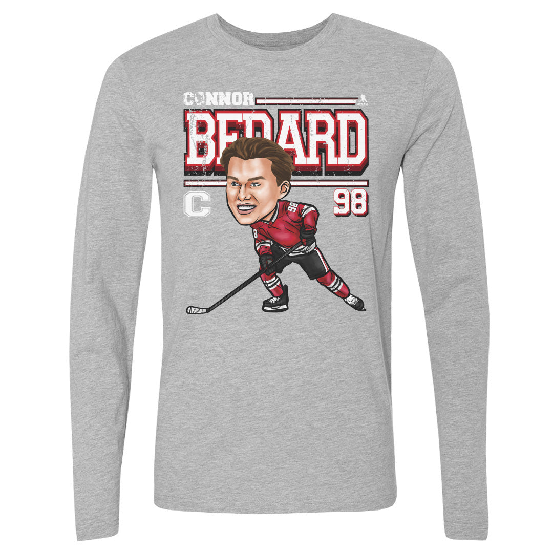 Connor Bedard Chicago Cartoon WHT