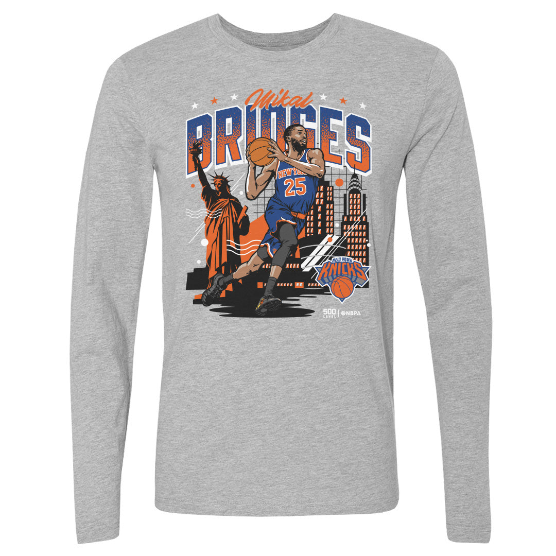 Mikal Bridges New York Knicks Skyline WHT