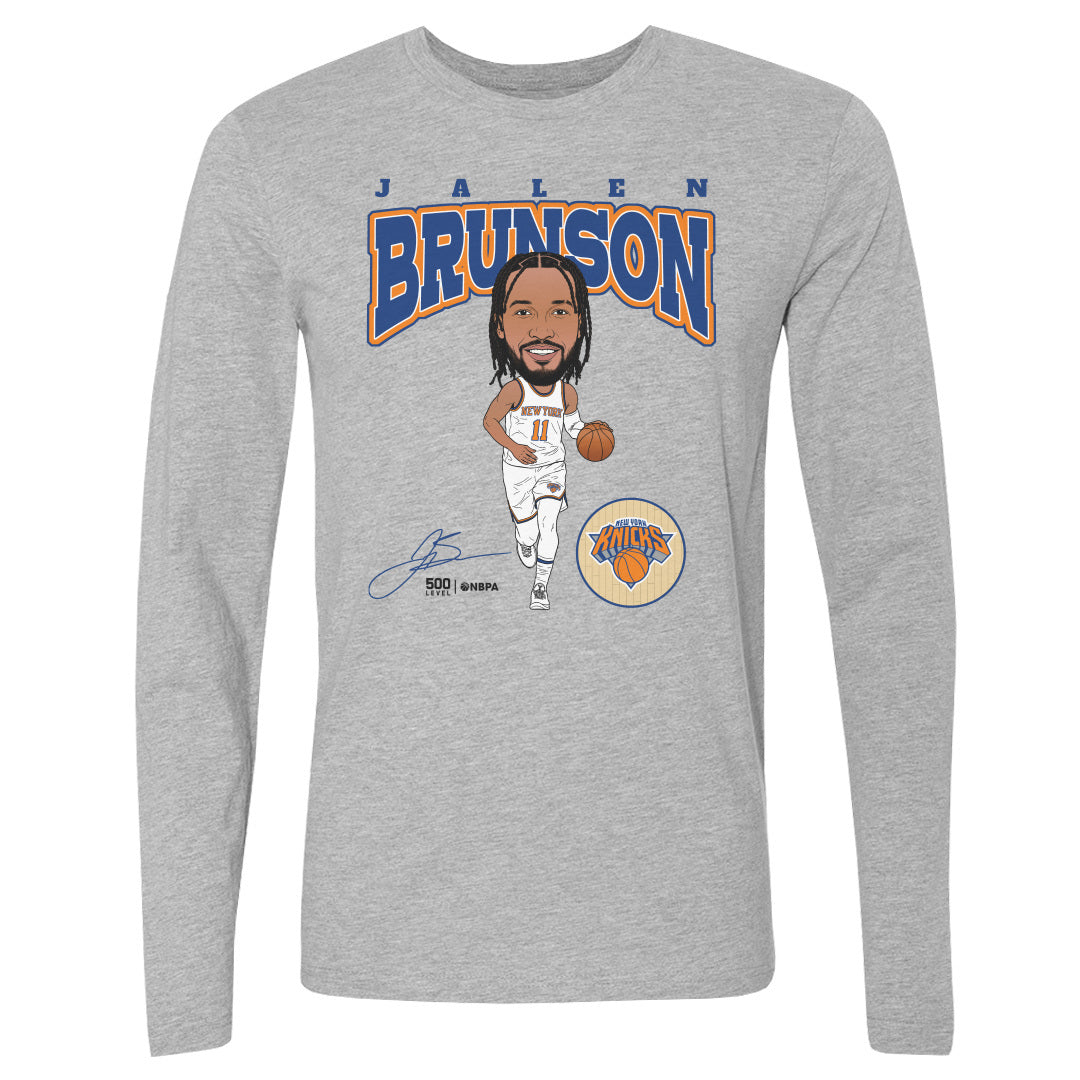 Jalen Brunson New York Knicks Hardwood Comic WHT