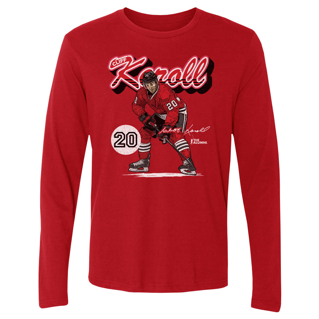 Cliff Koroll Chicago Retro Script WHT