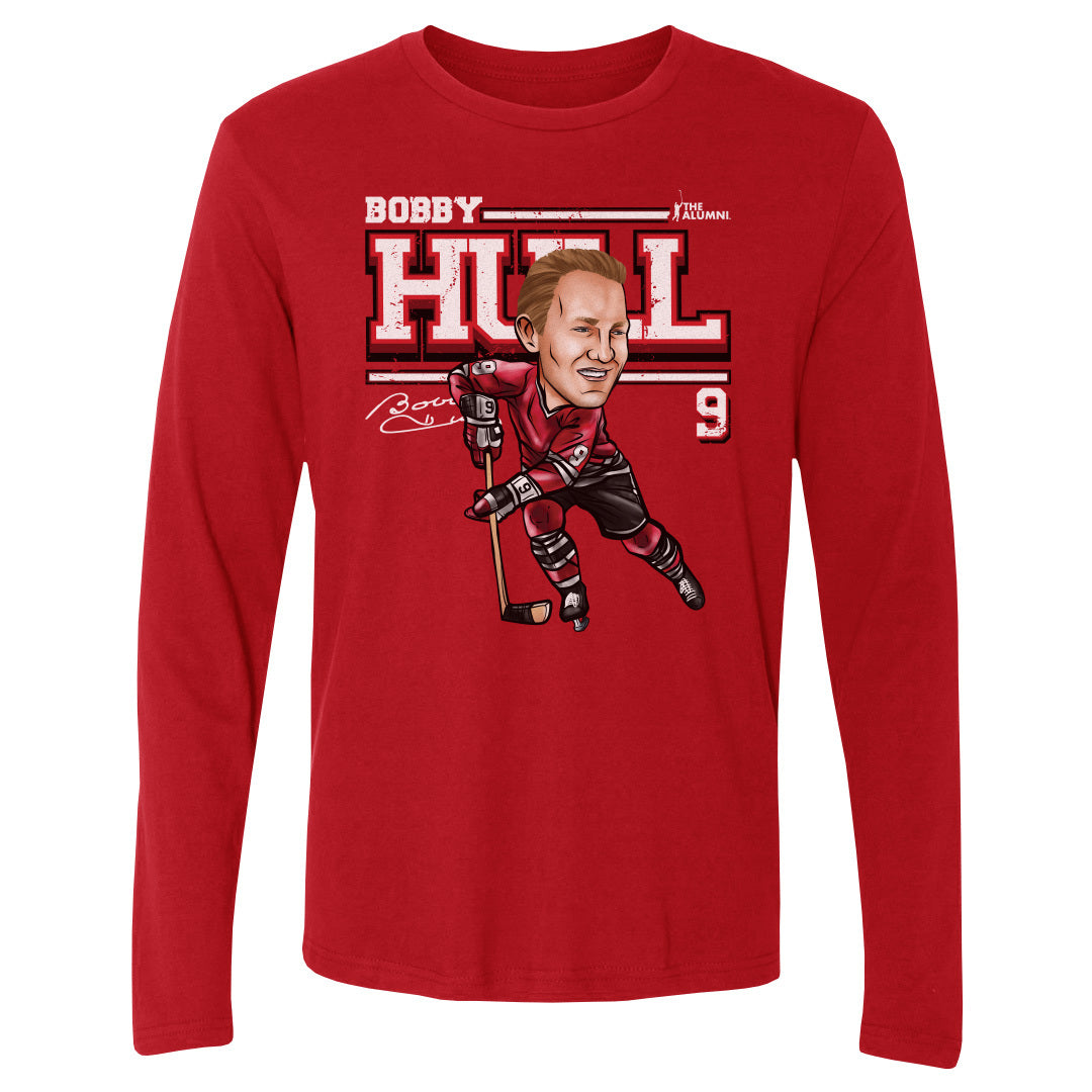 Bobby Hull Chicago Cartoon WHT