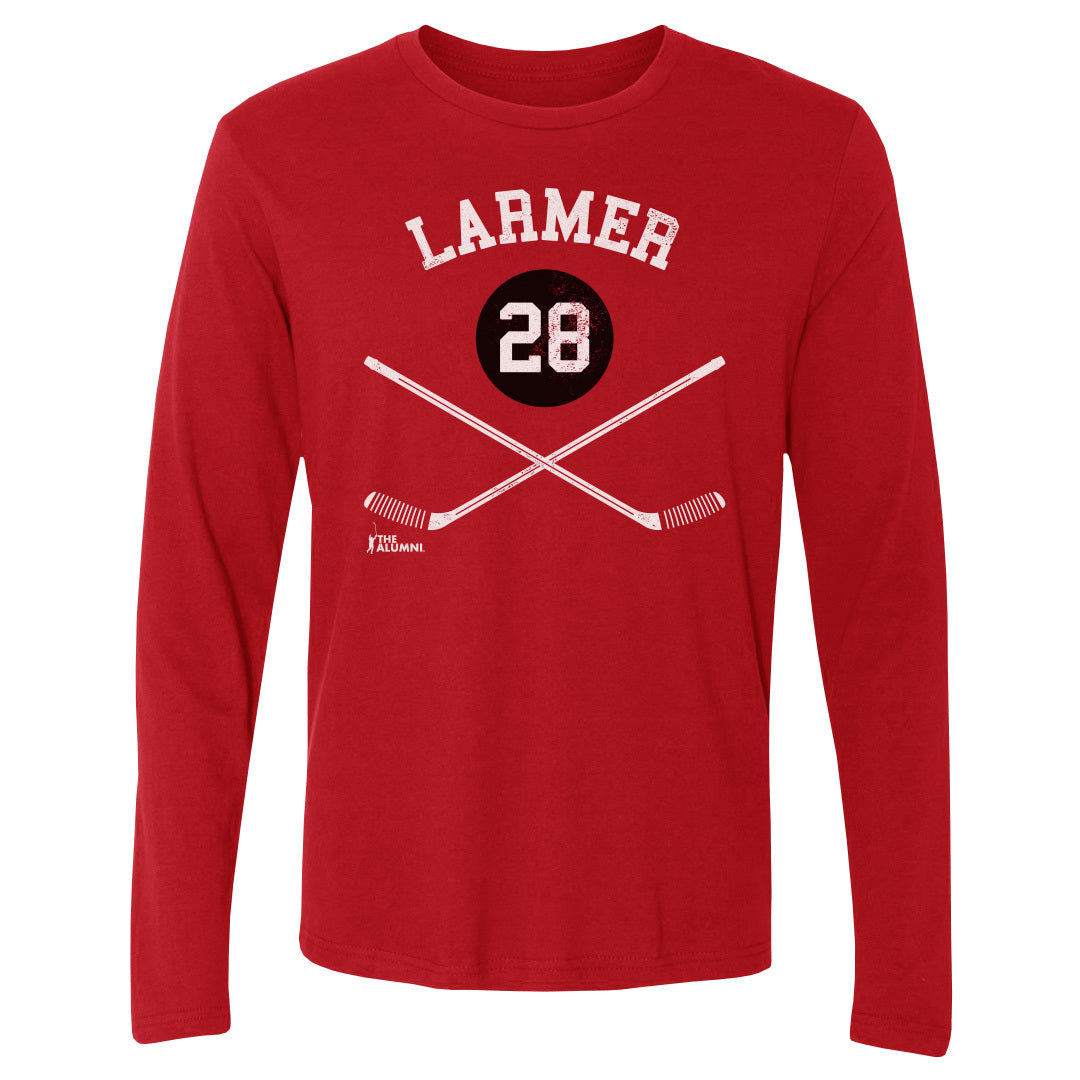 Steve Larmer Chicago 28 Sticks WHT