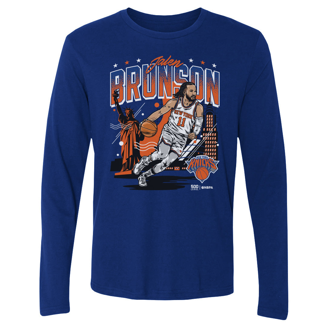 Jalen Brunson New York Knicks Skyline WHT