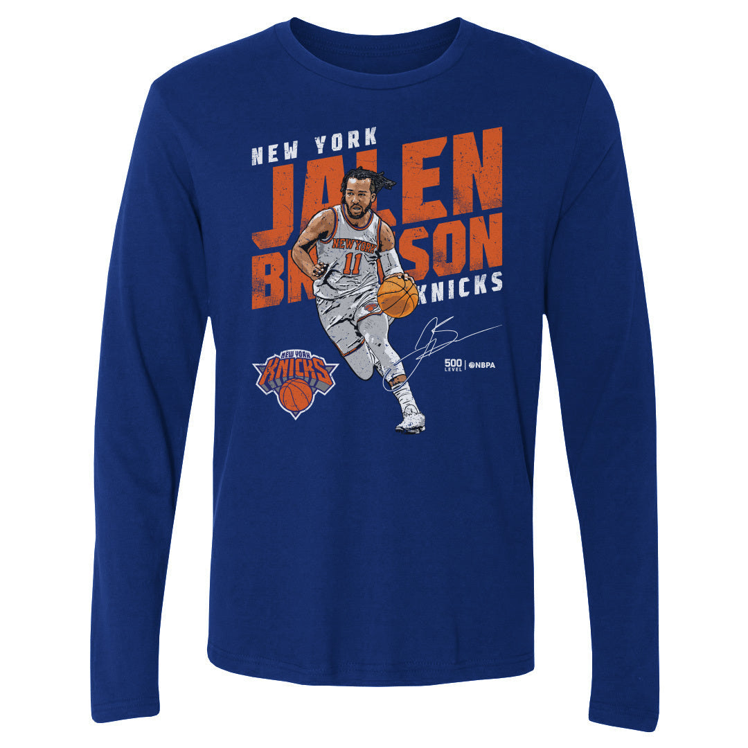 Jalen Brunson New York Knicks Slant WHT
