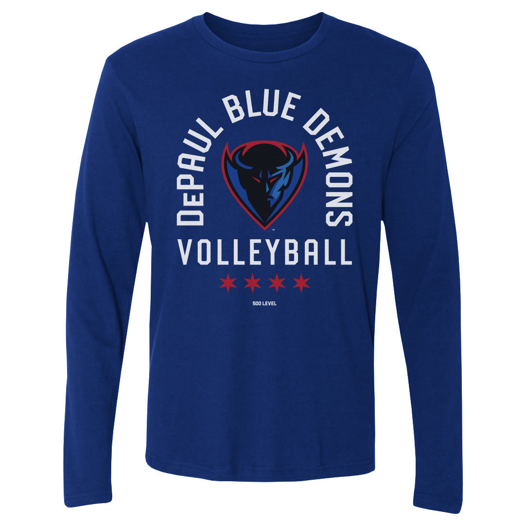 DePaul Blue Demons Volleyball Arc WHT