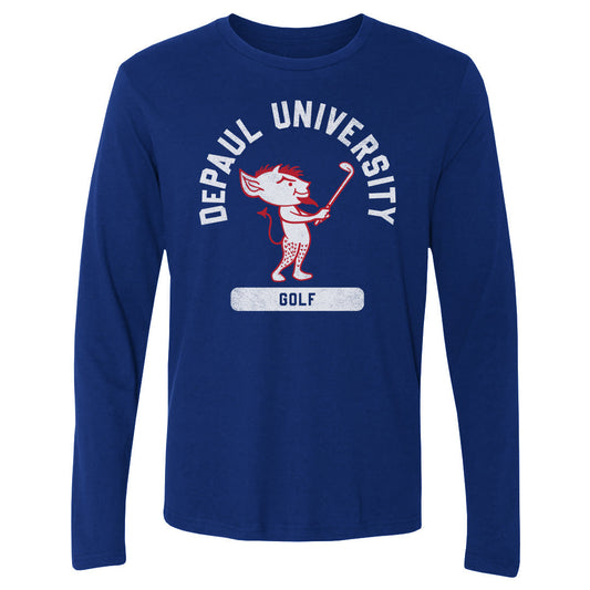 DePaul Blue Demons Mascot Golf WHT