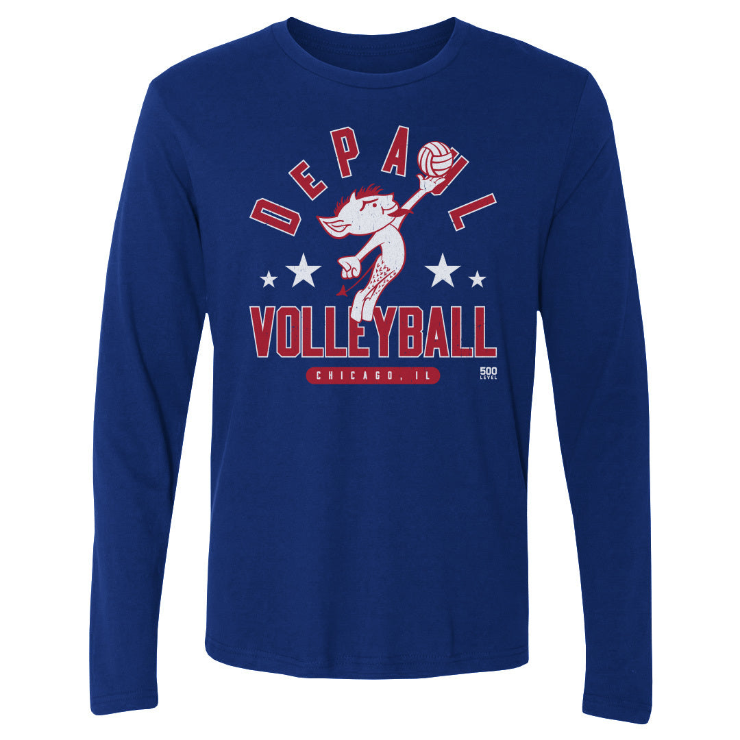 DePaul Blue Demons Vintage Volleyball WHT