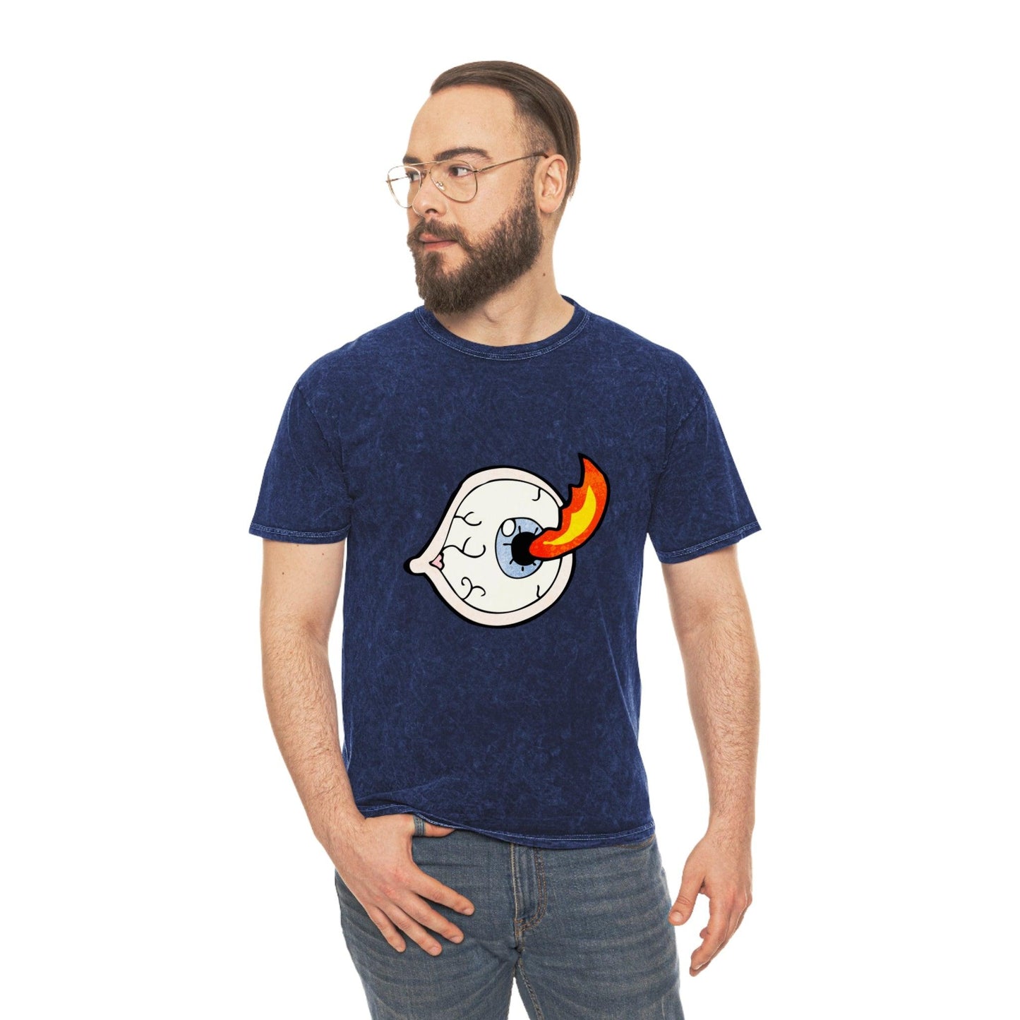 Eyeball Torch Unisex Mineral Wash T-Shirt