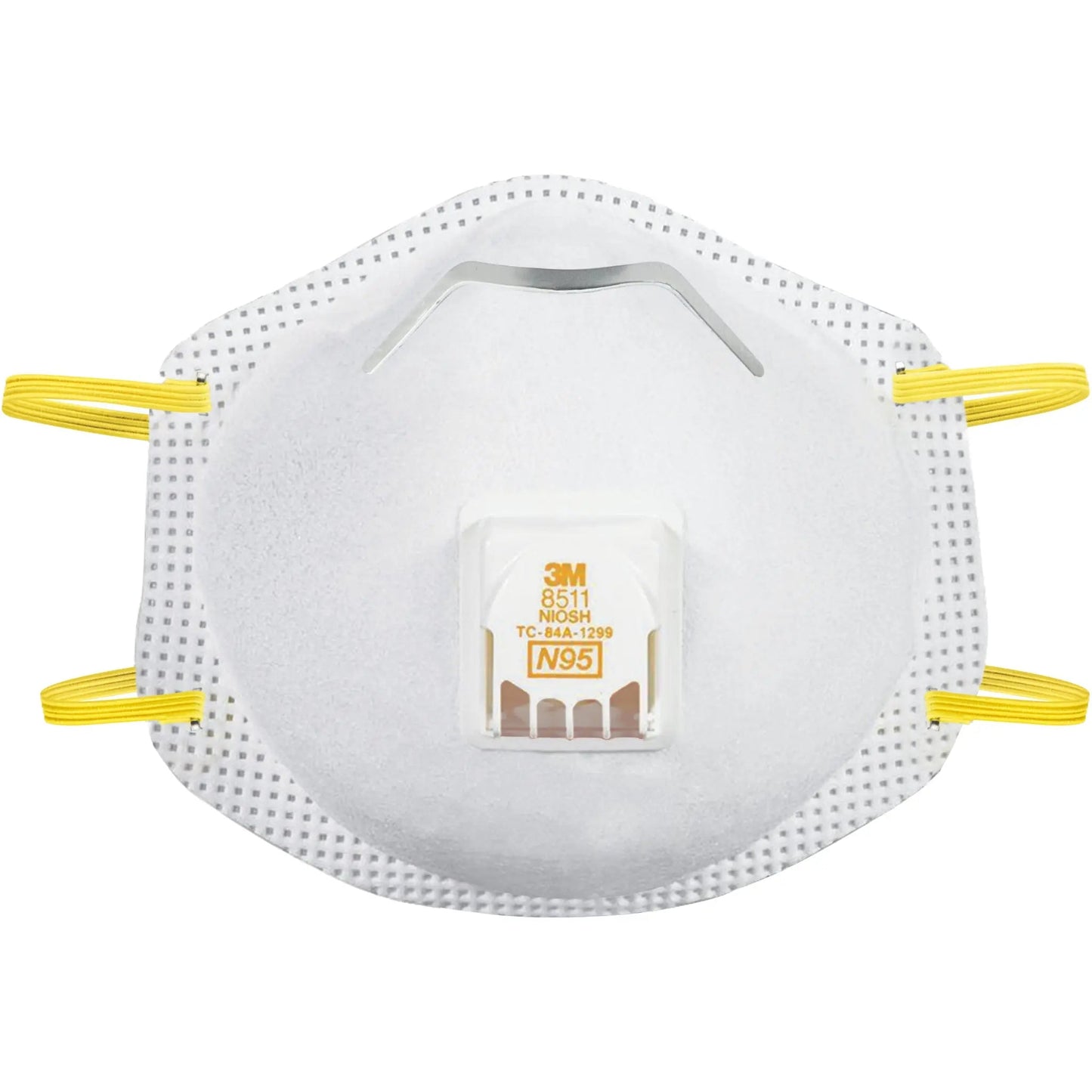 3M 8511 N95 Particulate Respirator Mask with CoolFlow Valve, White