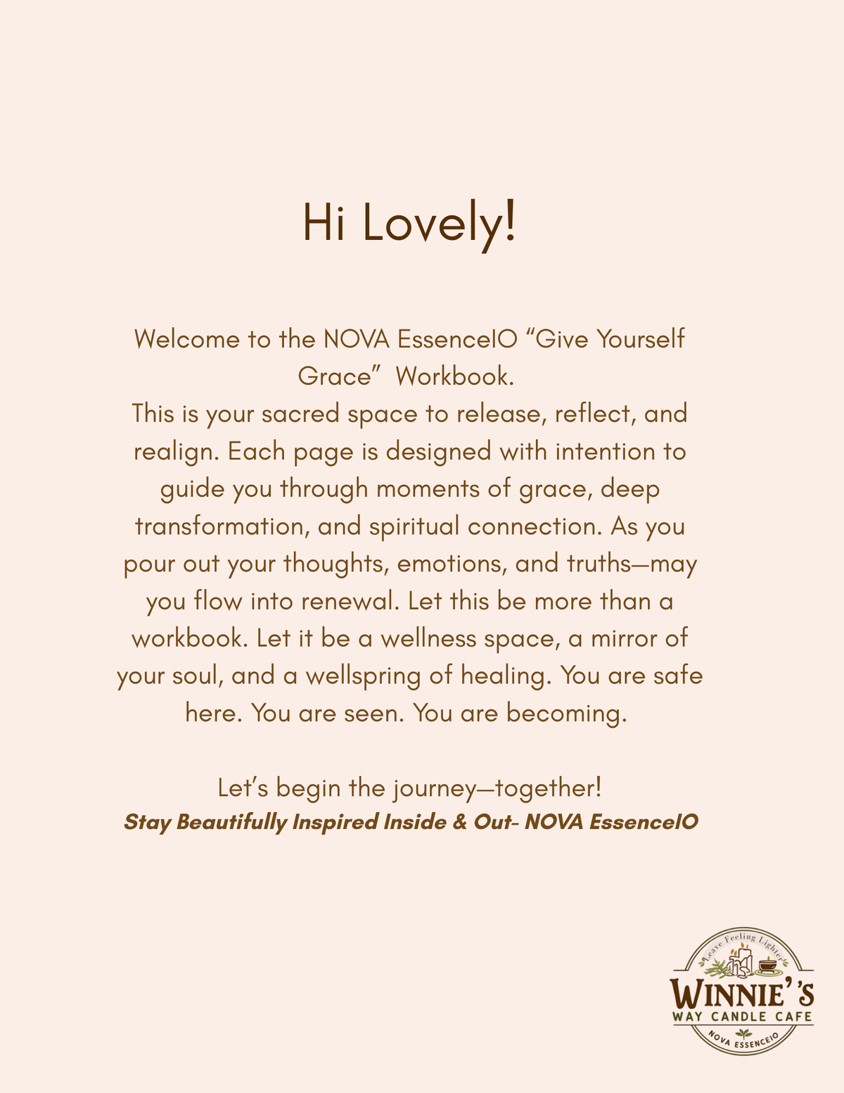 Give Yourself Grace Affirmation Based E-Book
