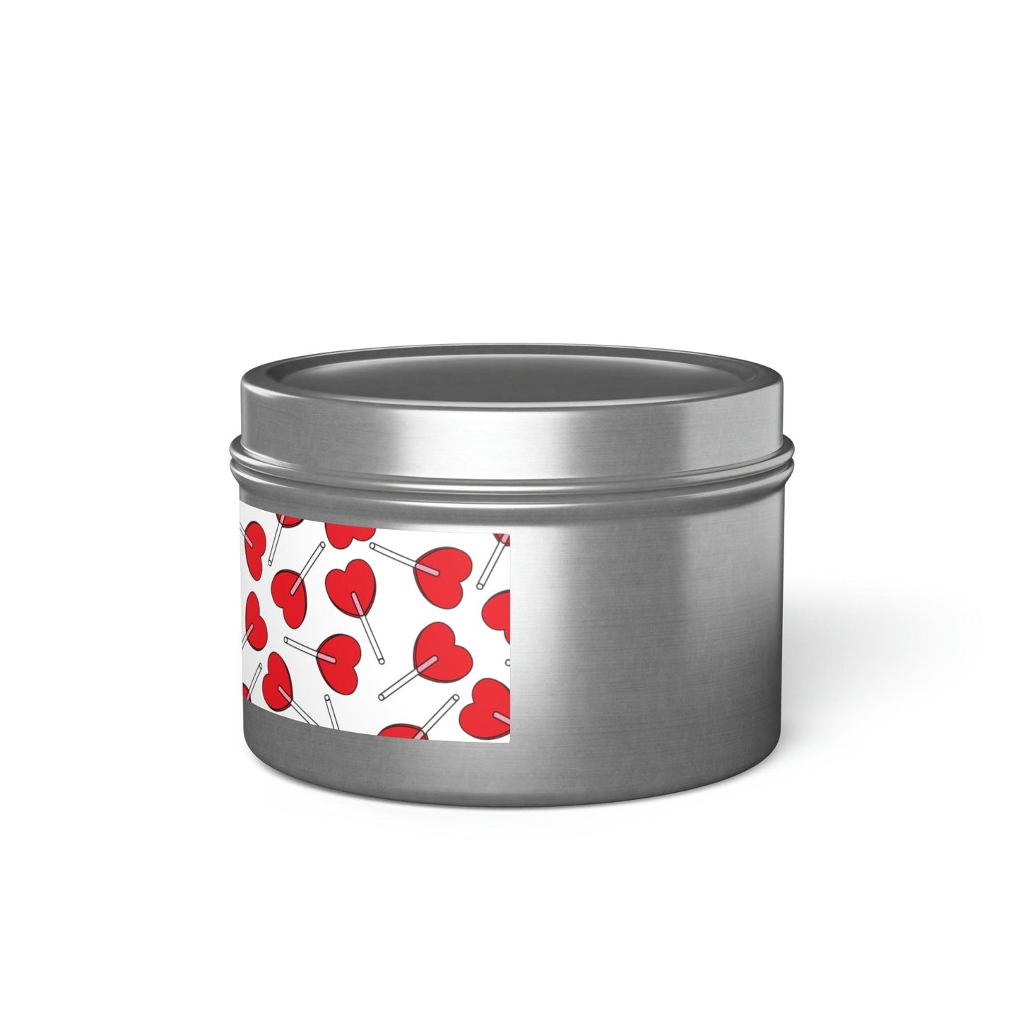 Heart Lollipop Valentine’s Day Suckers Tin Candles