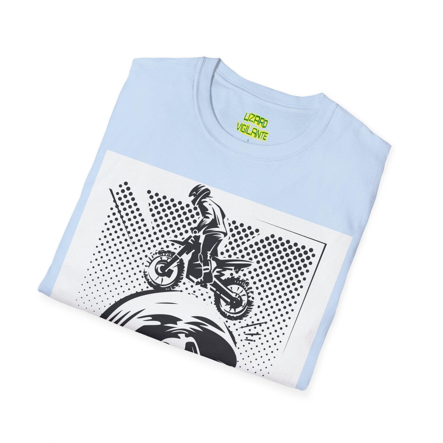 Off Road Motorcycle Skull Unisex Softstyle T-Shirt