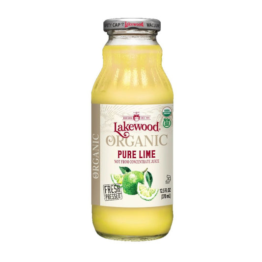 LAKEWOOD: Organic Pure Juice Lime, 12.5 oz