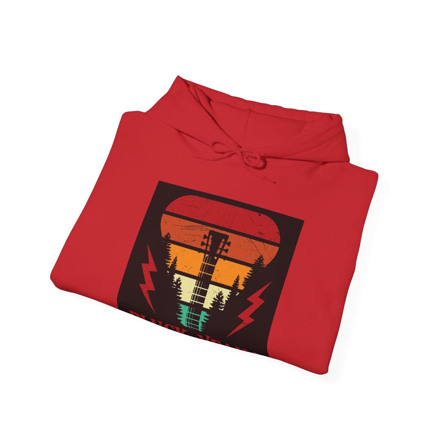 Pluck Yeah! Guitar Neck Unisex Heavy Blend™ Hooded Sweatshirt