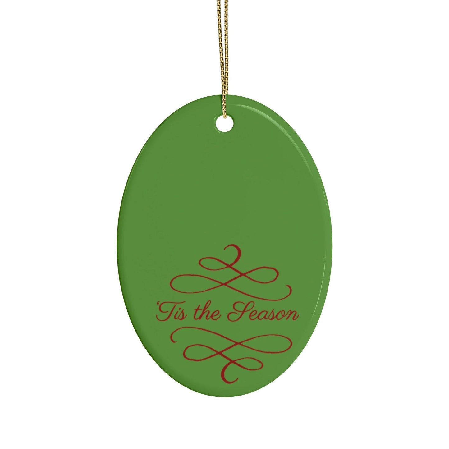 Tis The Season Christmas Tree Ceramic Ornaments (1pcs, 5pcs, 10pcs, 20pcs)