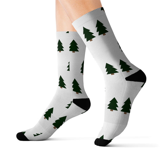 Christmas Trees Sublimation Socks