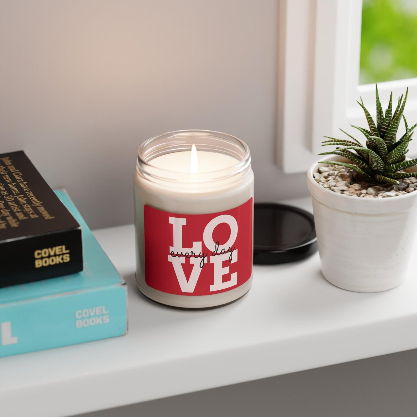 Red LOVE every day Valentine’s Day Scented Soy Candle, 9oz