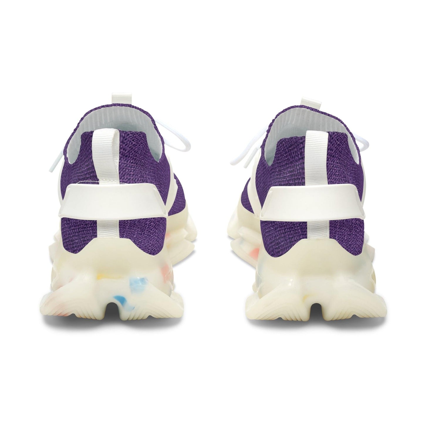 Faux Purple Silk Women's Mesh Sneakers