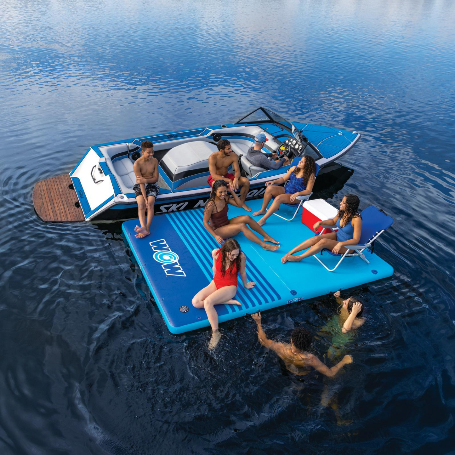 WOW Watersports 8'x5'x6" Drop Stitch Vacation Station Dock