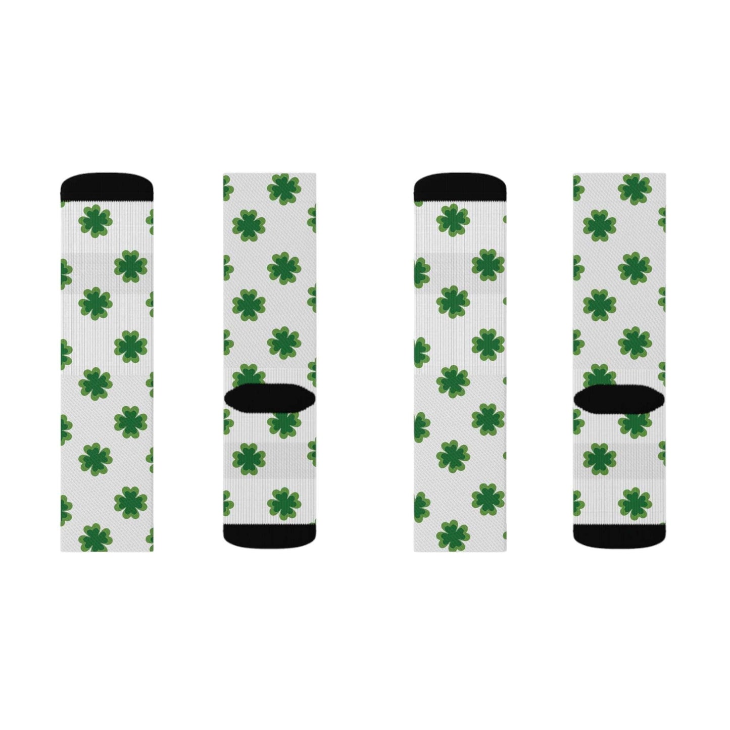 4 Leaf Clover St. Patrick's Day Irish Sublimation Socks