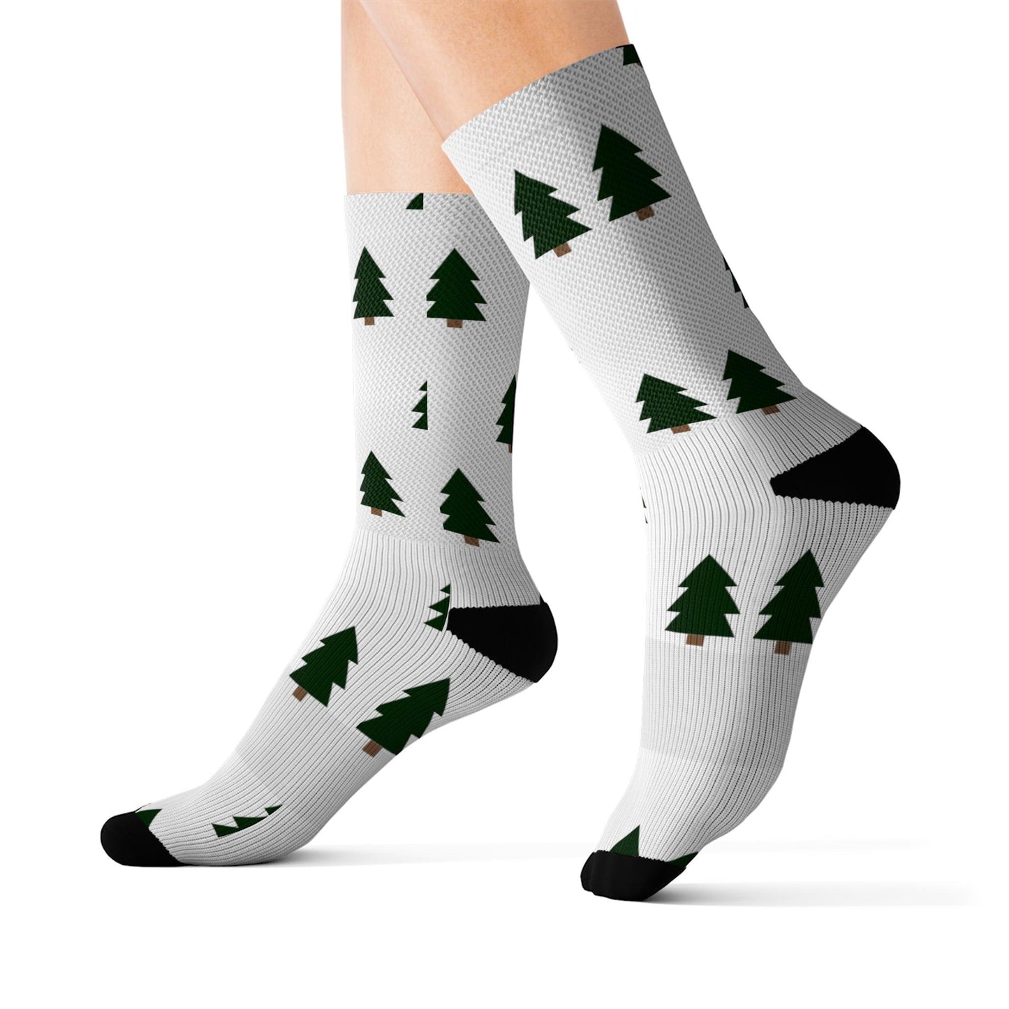 Christmas Trees Sublimation Socks
