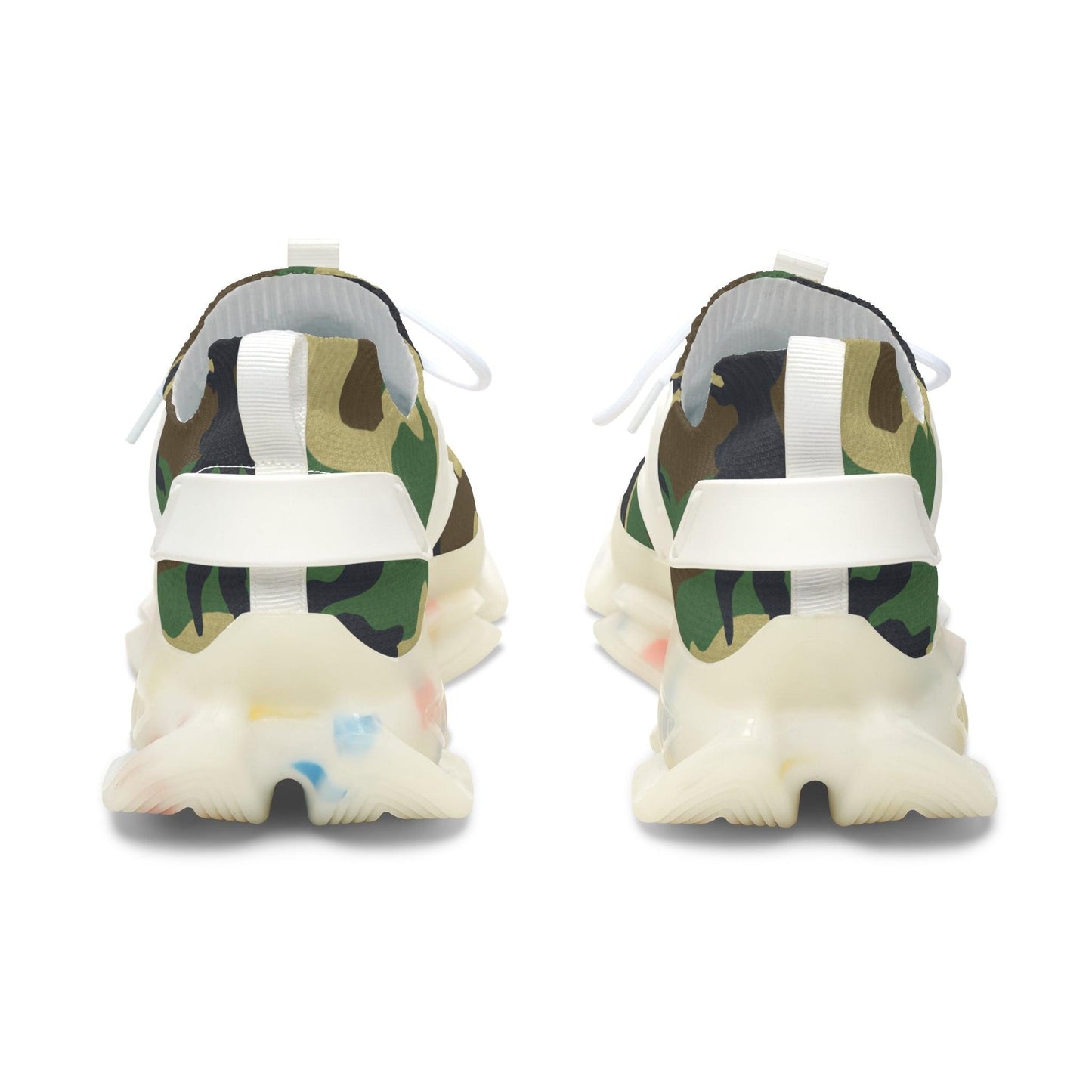 Green Camouflage Women's Mesh Sneakers