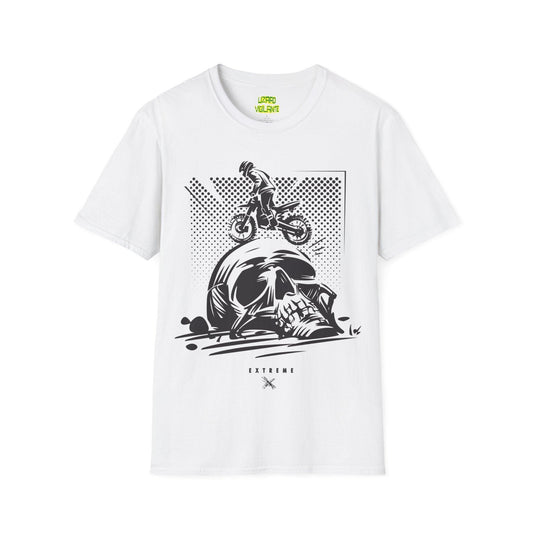 Off Road Motorcycle Skull Unisex Softstyle T-Shirt