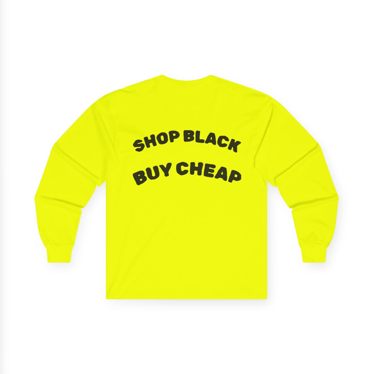 Unisex Long Sleeve Tee - Shop Black, Buy Cheap, Trendy Gift for Shoppers, Sustainable Fashion, Everyday Wear, Casual Style