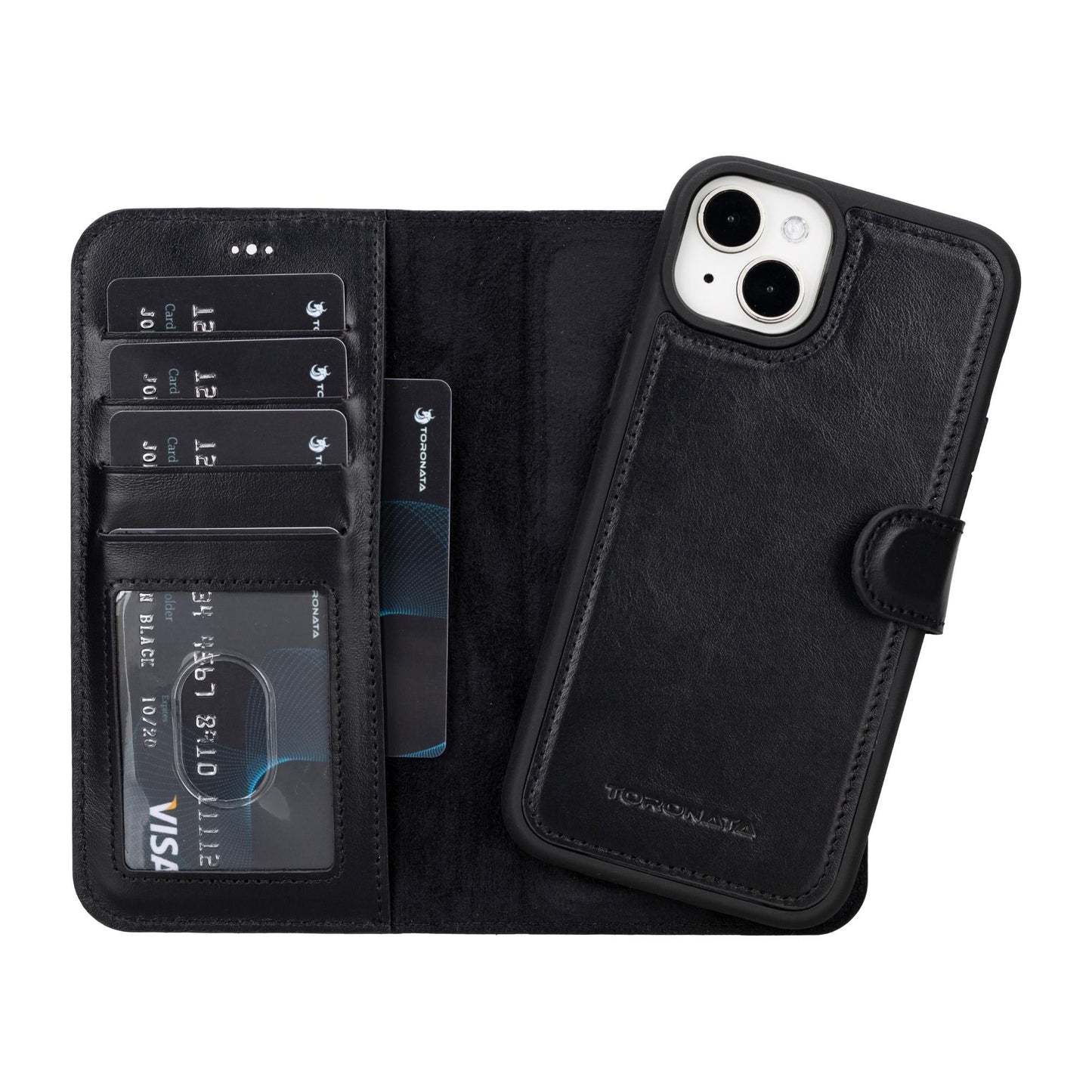 Casper iPhone 14 Series Detachable Leather Wallet Case