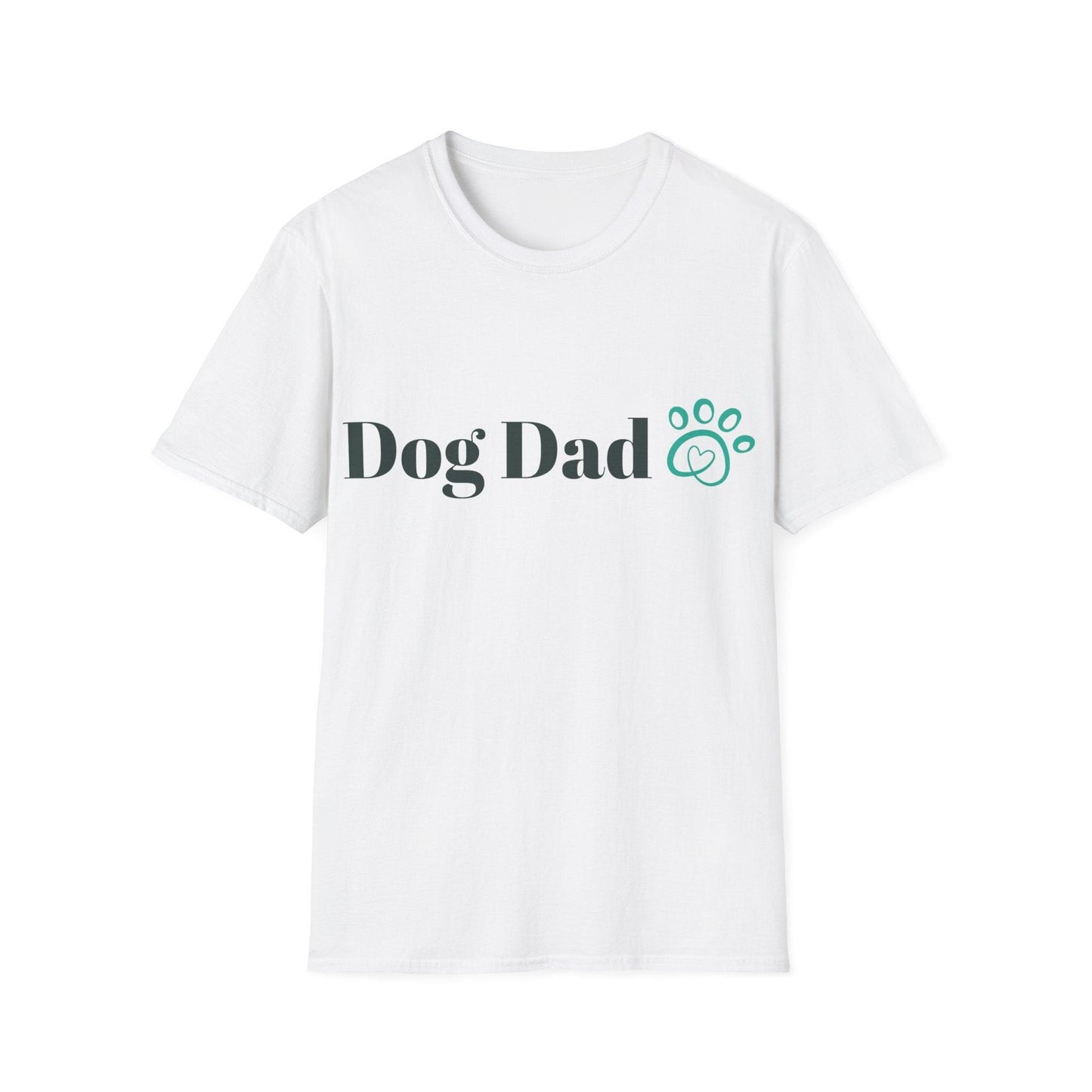 Dog Dad Paw Unisex Softstyle T-Shirt