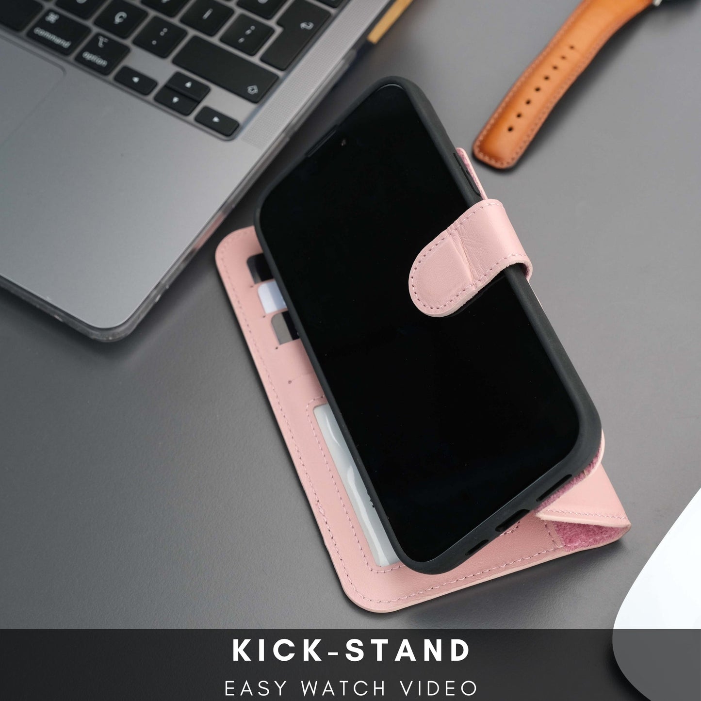 Casper Leather iPhone 14 Wallet Case | MagSafe