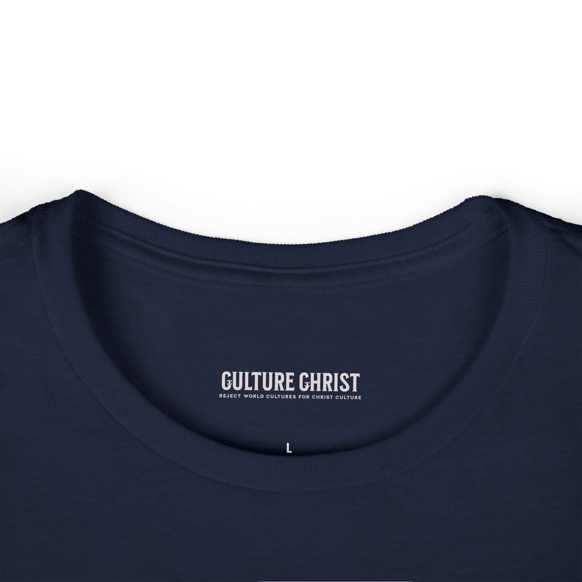Culture Christ Women's Tee — Faith-Based Minimalist Christian Shirt