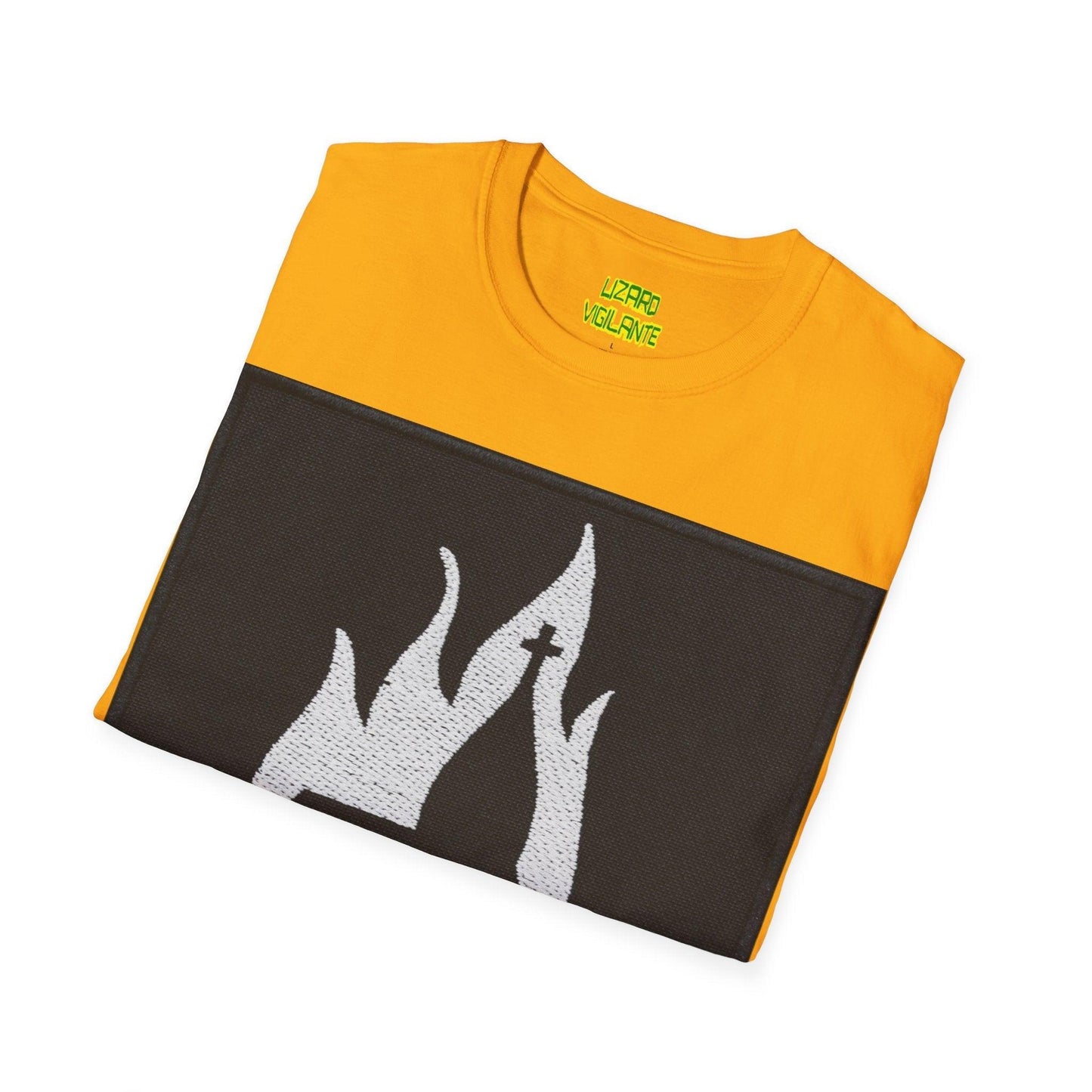 Black Metal Church Fire Unisex Softstyle T-Shirt