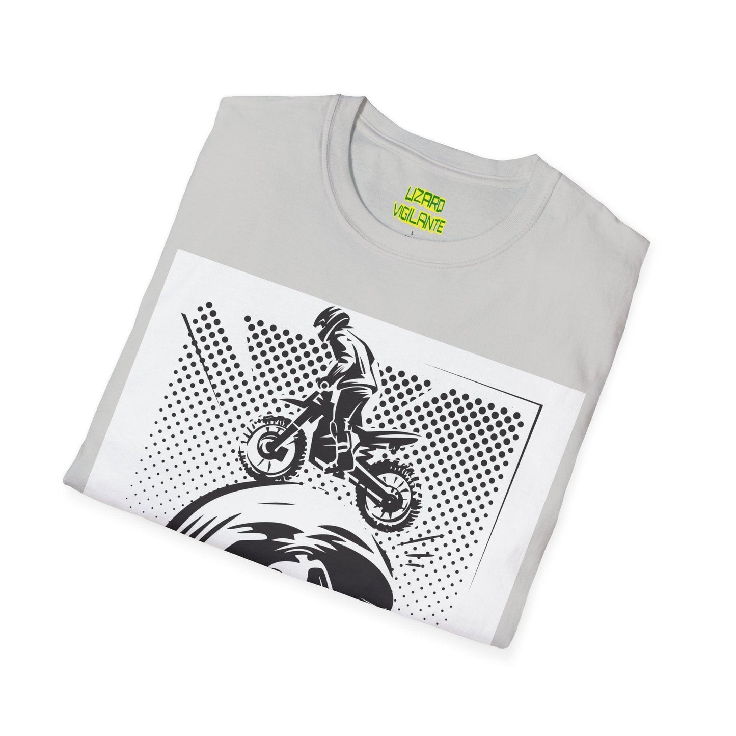 Off Road Motorcycle Skull Unisex Softstyle T-Shirt