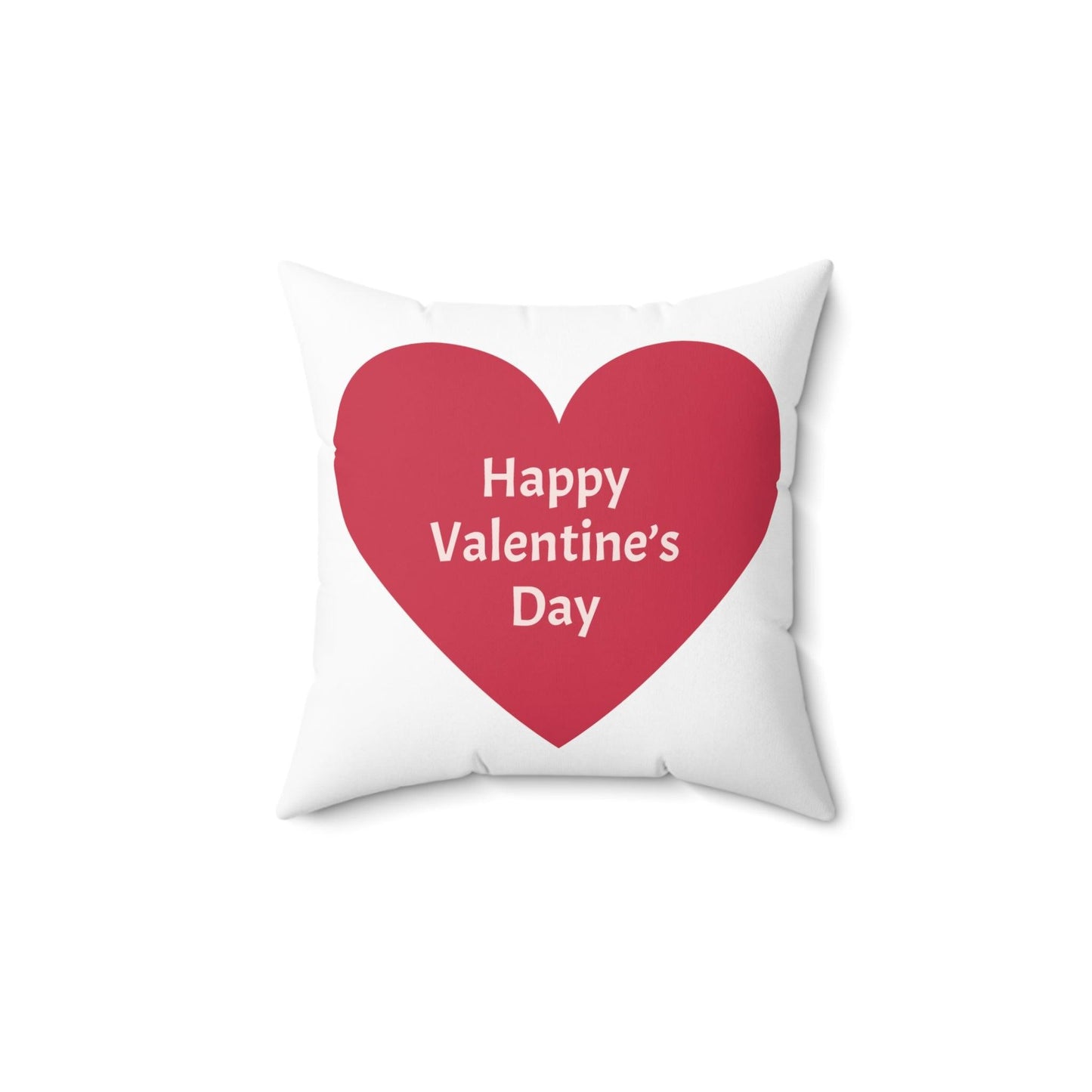 Happy Valentine’s  Day Spun Polyester Square Pillow